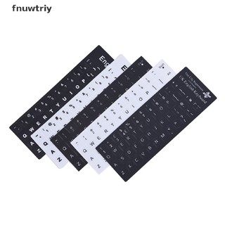 Miếng Dán Thay Thế Bàn Phím Chữ Tiếng Anh Màu Trắng Đen Dành Cho Máy Tính PC / Laptop