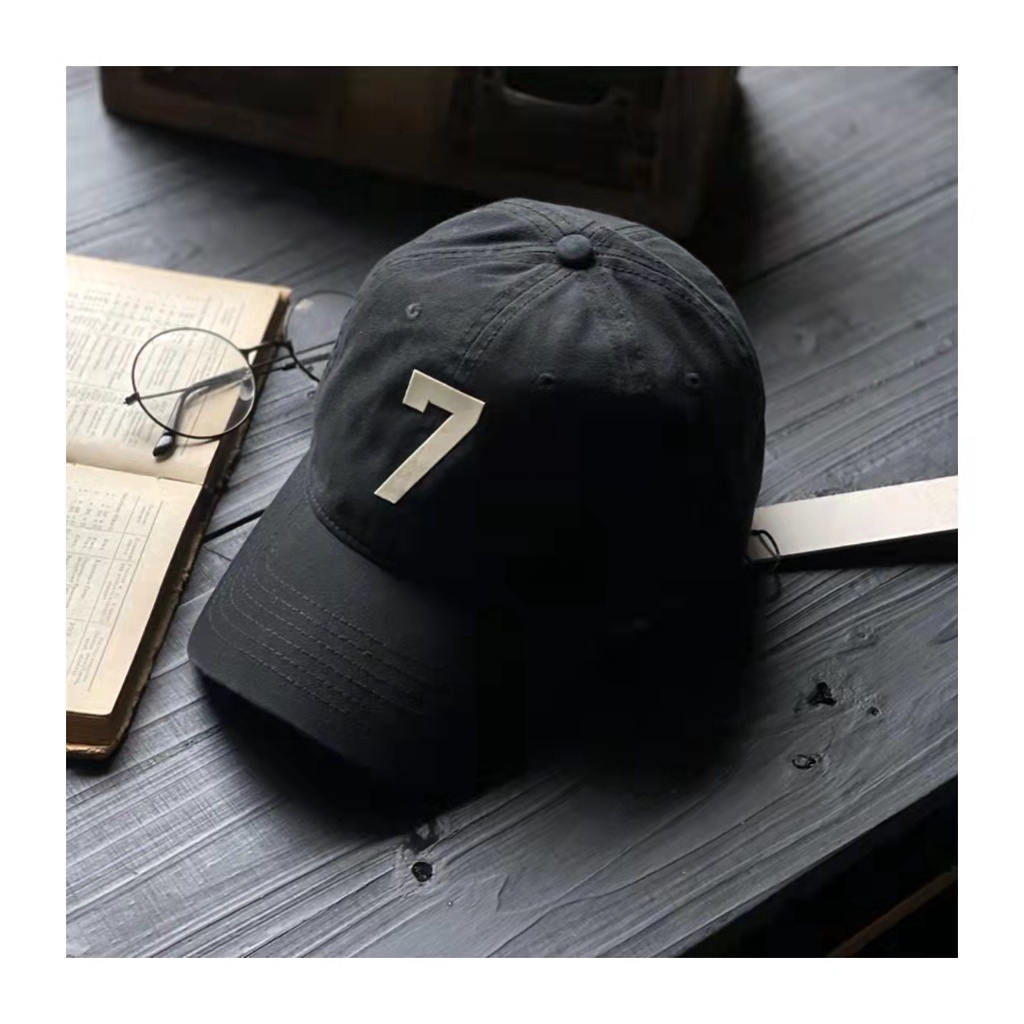 Mũ Lưỡi Trai ESSENTIALS  Vải Cotton Mềm Thêu Số 7 Thời Trang Cho Nam Và Nữ