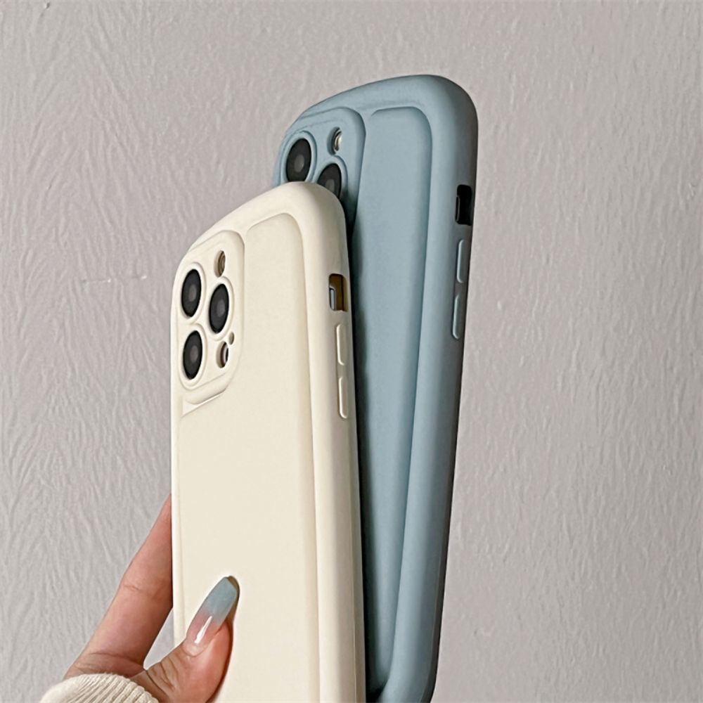 Ốp Điện Thoại TPU Mềm Màu Trơn Chống Sốc Cho IPhone 11 12 13 14 Pro Max