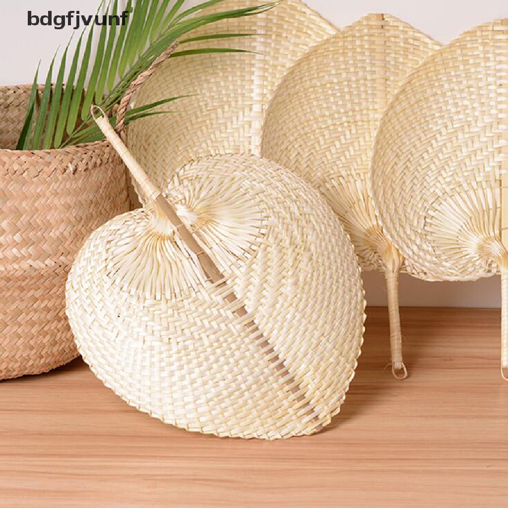 Quạt Làm Mát Bằng Tre Đan Thủ Công Mùa Hè Trang Trí Nhà Cửa