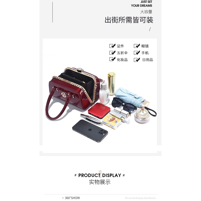 Túi Đeo Chéo Mini Hình Vuông Màu Hồng Phong Cách Thời Trang Mới 2023 Dành Cho Nữ