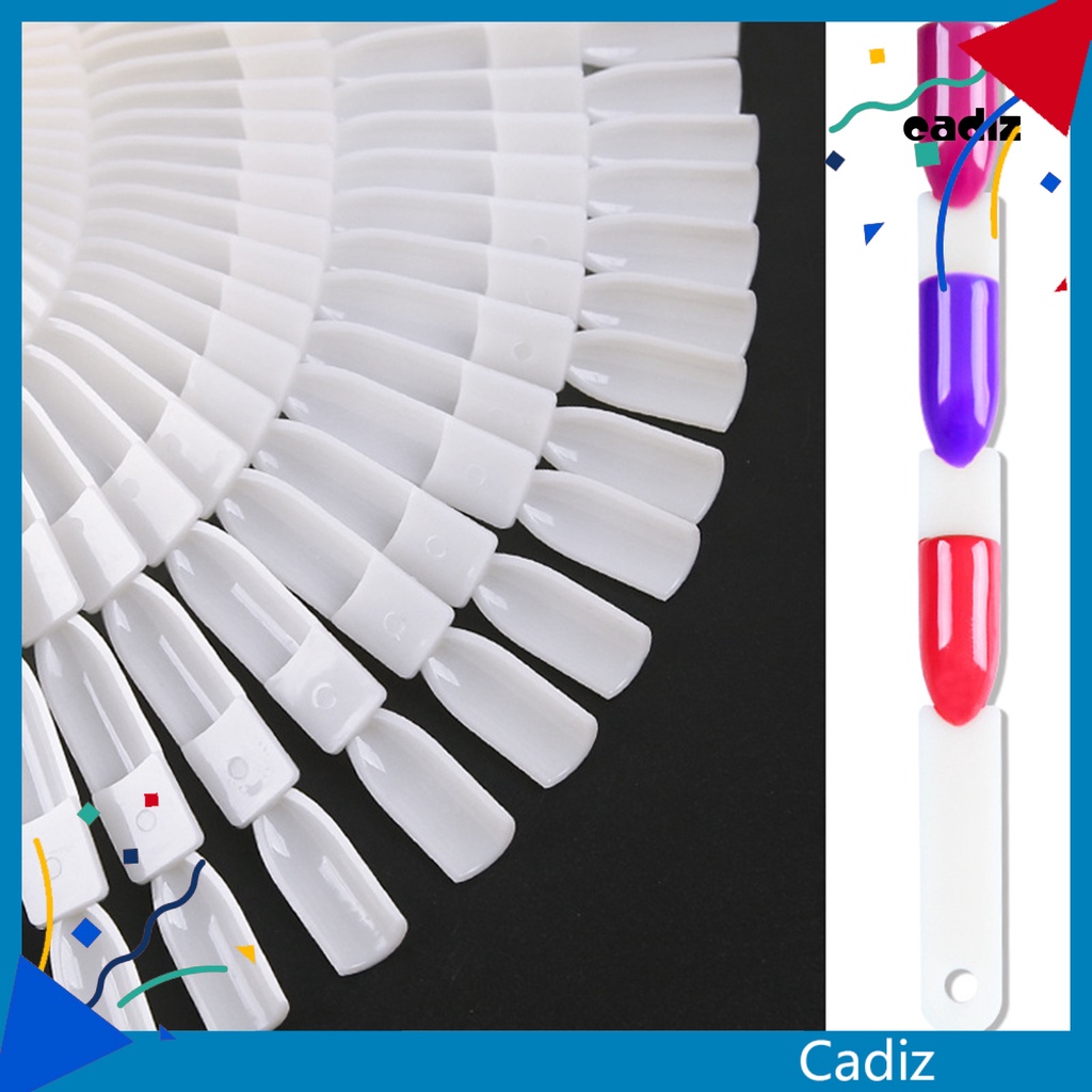 Bộ 50 Bảng Trưng Bày Móng Tay Giả Trong Suốt Hình Quạt Dễ Sử Dụng Thân Thiện Với Môi Trường