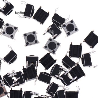 Lanf 100Pcs 6x6x4.5mm Panel PCB Momentary Tactile Tact Push Button Switch EN