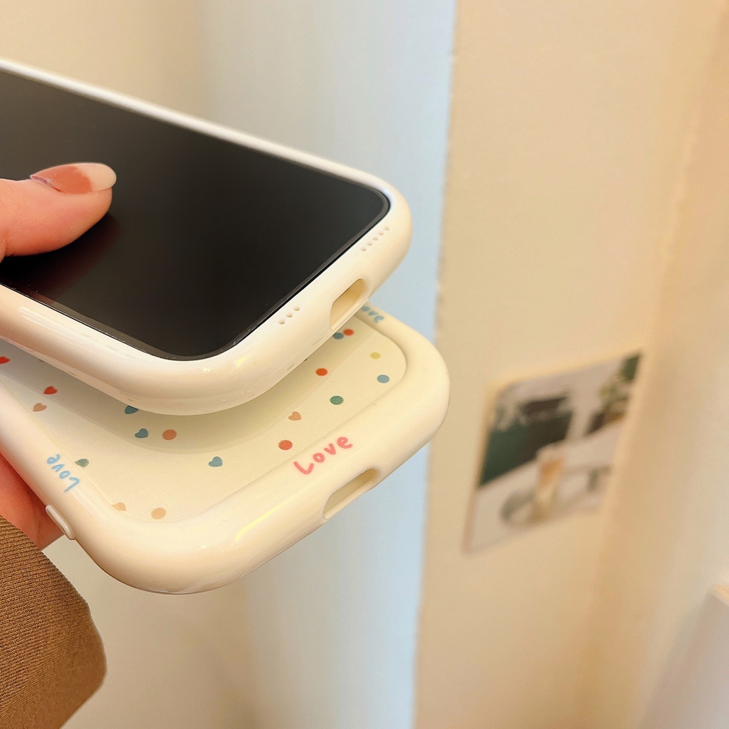 Ốp Điện Thoại Họa Tiết Chấm Bi Cho iPhone 14 Pro Max 14Pro 14 13 Pro Max 12 Pro Max 11