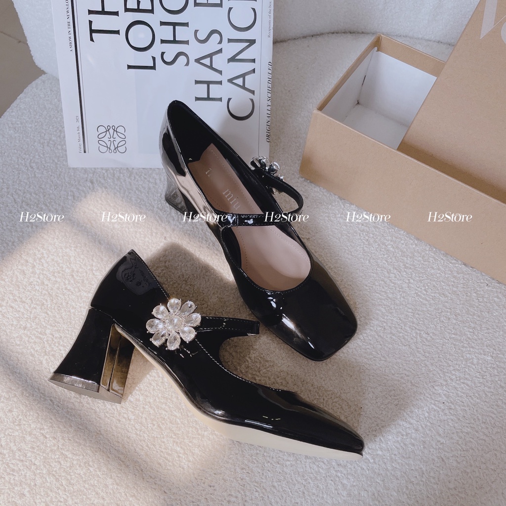 GIÀY QUAI CÀI HOA ĐÁ 6P - GD817137