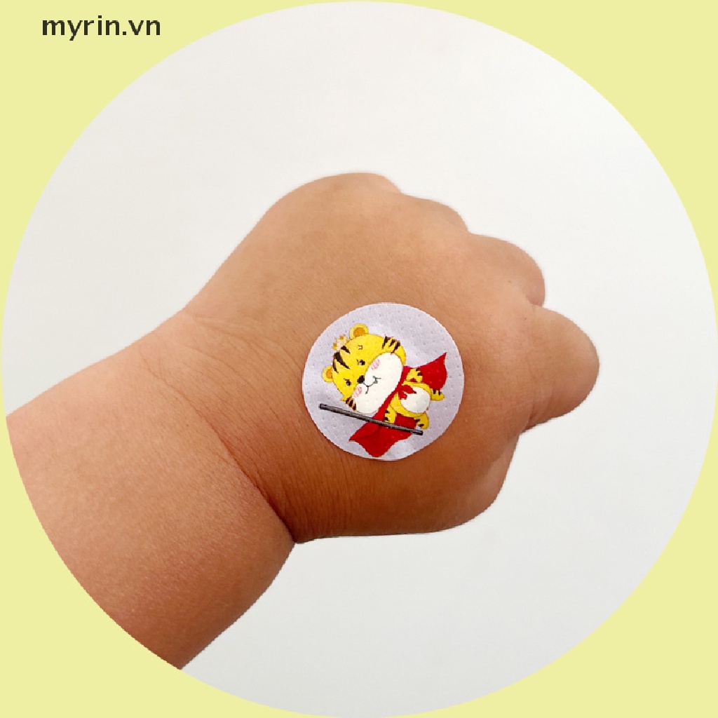 Hộp 120 Băng Cá Nhân Tròn Thoáng Khí Chống Thấm Nước Cho Bé