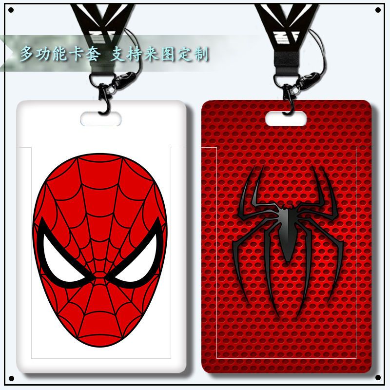Vỏ Đựng Thẻ ID Họa Tiết Hoạt Hình Marvel Spiderman DIY