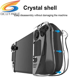 Hard PC Back Case Game Console Crystal Protective Cover Shell for Steam Deck
