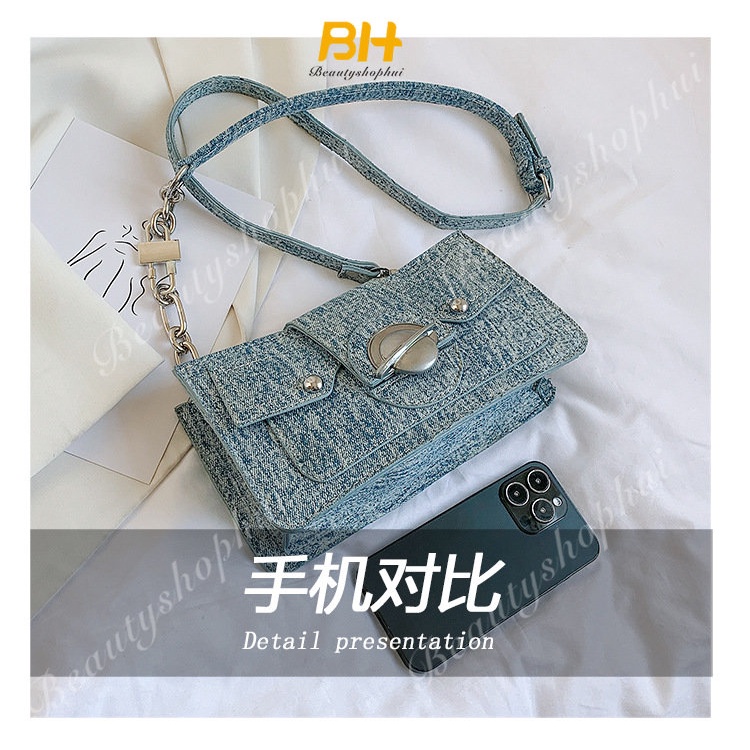 Túi Đeo Chéo Nhỏ Hình Vuông Phong Cách Pháp Hàng Mới 2023 Dành Cho Bạn Nữ