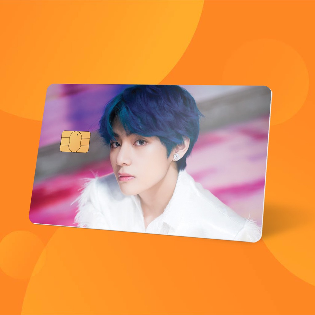 Miếng Dán Thẻ Card Taehyung BTS Edisi-3 | SKIN ATM, Thẻ Chung Cư Trang Trí - Chất Liệu Decal Vinyl Chống Nước