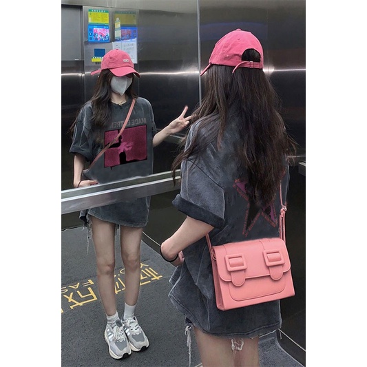 NRVP Áo Thun 100% Cotton Tay Ngắn Dáng Rộng In Họa Tiết Độc Đáo Phong Cách Hàn Quốc Thời Trang Cho Nam Và Nữ