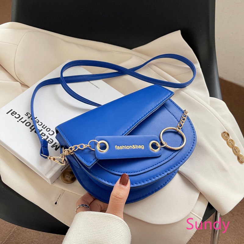 Túi Xách Đeo Chéo Phối Dây Xích Thời Trang Mùa Xuân Dành Cho Nữ