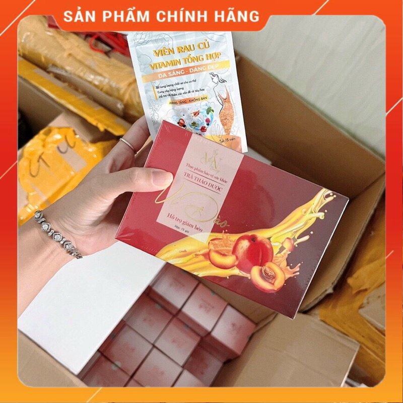 Trà Giảm Cân Vị Đào Đông Anh - Trà đào giảm cân MN Beauty Group chính hãng Mỹ Phẩm Đông Anh