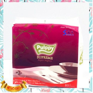 Khăn giấy vuông pulpy 80 tờ TA