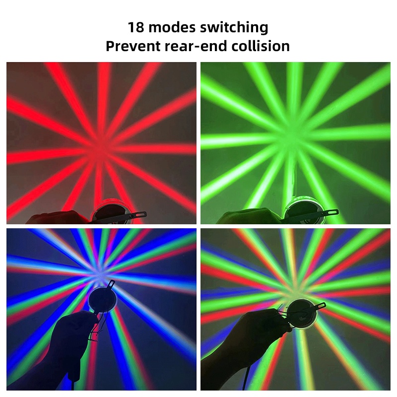 Đèn LED Cảnh Báo Đỗ Xe 9V-36V 18 Màu Chống Sương Mù Không Thấm Nước Dành Cho Xe Mô Tô