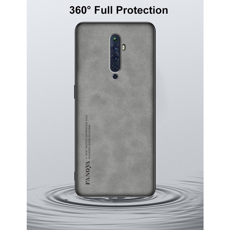 Ốp Điện Thoại Da PU Chống Sốc Phong Cách Vintage Cho OPPO Reno 2 2Z 2F 10x zoom