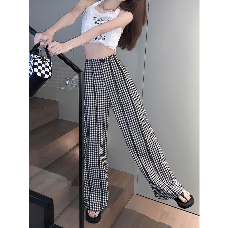 Quần Dài Lưng Cao Ống Rộng Phong Cách Mới Mùa Hè 2023