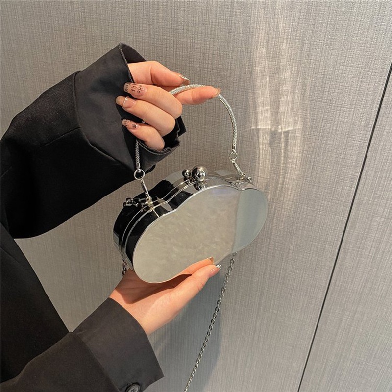 Túi Đeo Vai Đựng Son Môi Cỡ Nhỏ Màu Vàng Lấp Lánh Thời Trang Cho Nữ