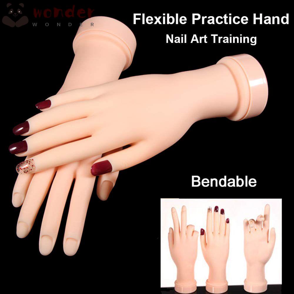 Mô Hình Bàn Tay Silicone Luyện Tập Làm Móng