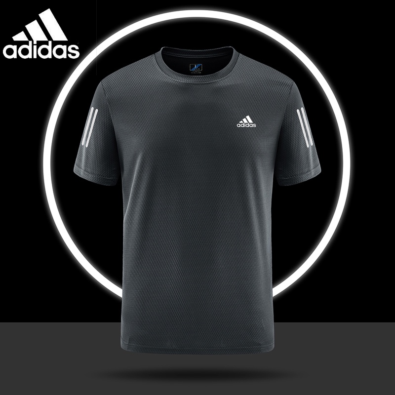 Adidas Áo Thun Thể Thao Ngắn Tay Thoáng Khí Chất Lượng Dành Cho Nam / Size m-5xl