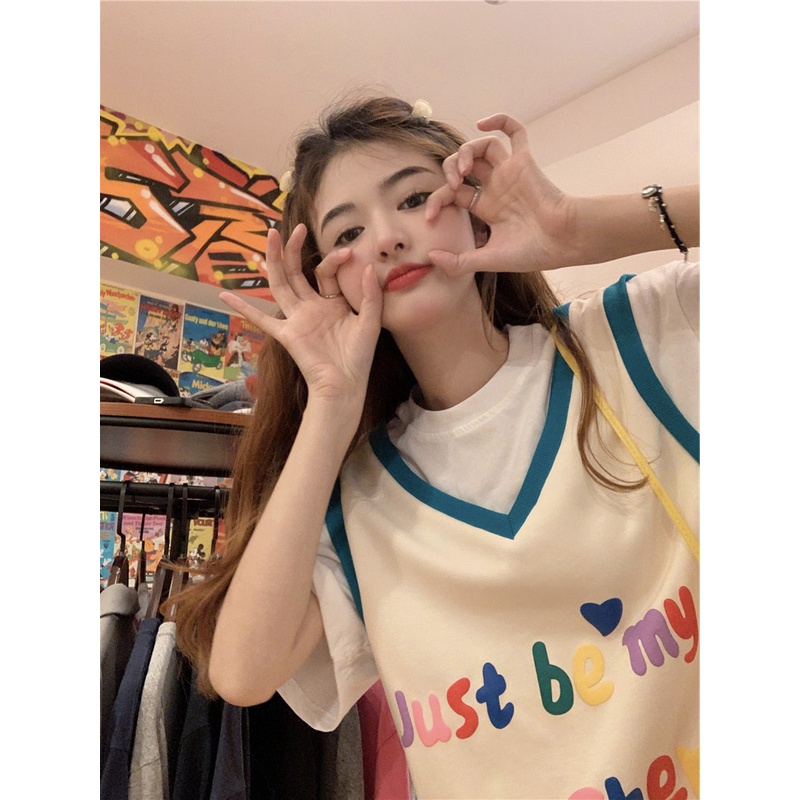 Áo Thun Tay Ngắn Cổ Thuyền Chất Liệu Cotton Thời Trang Mùa Hè Cho Nữ