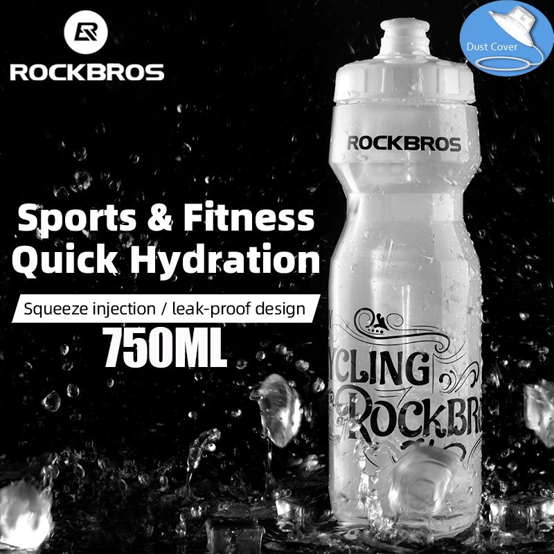 Rockbros Bình Nước Thể Thao Dung Tích Lớn Tiện Dụng Cho Xe Đạp Leo Núi