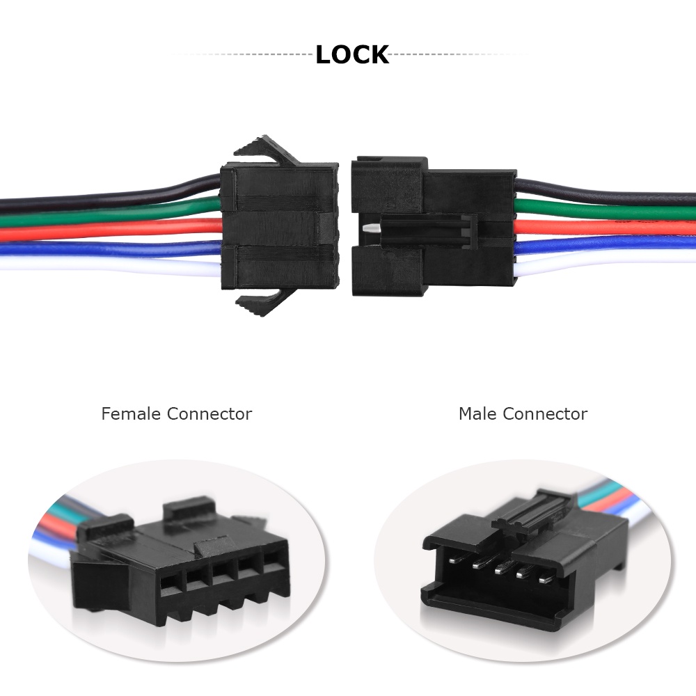 5 Cặp 2 3 4 5 6 pin SM Đực 2 3 4 5 &amp; Dây Cáp Kết Nối 2PIN 3PIN 4PIN 5PIN 6Pin