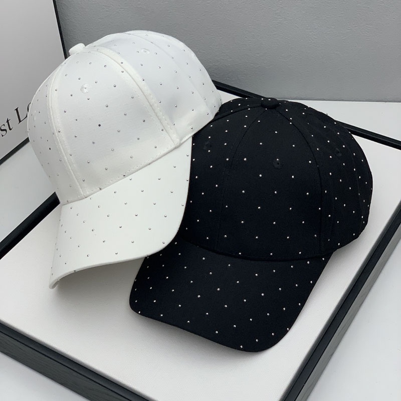 Mũ Lưỡi Trai Đính Đá Phong Cách Hàn Quốc Cho Nữ