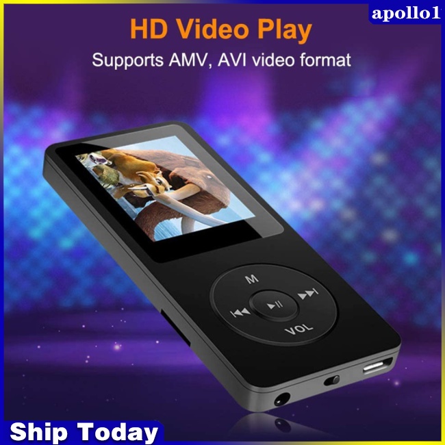 Máy Nghe Nhạc Mp3 Kết Nối Bluetooth Không Thấm Nước Siêu Mỏng Kiêm Đài Fm / Máy Ghi Âm Mp3 Cho Học Sinh