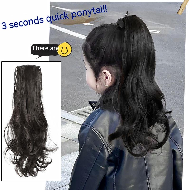 Tóc Giả Đuôi Ngựa Dài Xoăn Tự Nhiên Dễ Thương Dành Cho Nữ