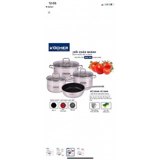 Bộ nồi 4 món KOCHER LUBECK PRO