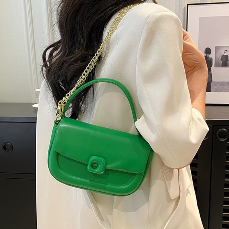 Túi Đeo Chéo Bằng Da pu Mềm Màu Trơn Thời Trang Dành Cho Nữ