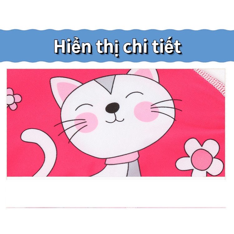 Mũ Bơi Che Tai Nhanh Khô In Hoạt Hình Đáng Yêu Dành Cho Trẻ