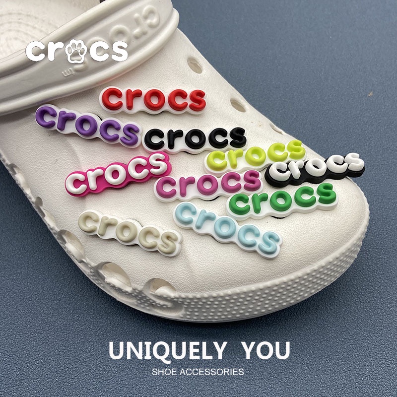 CROCS Logo Chữ Cái Tiếng Anh jibbitz Trang Trí Trên Cùng