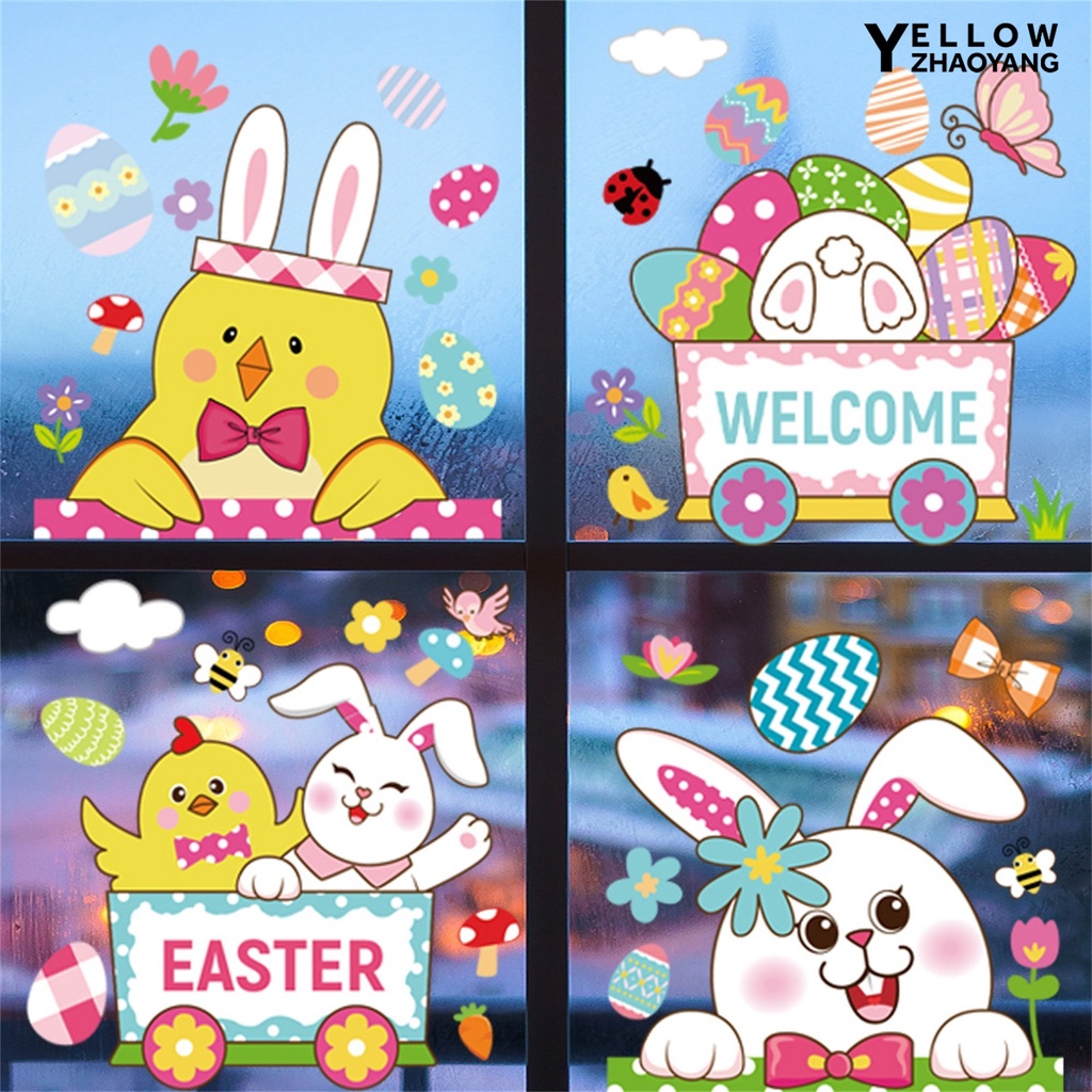 Ny-window Giấy Dán Tường Trang Trí Hình Thỏ Bunny L Ph C Đầy Sức Sống Quyến Rũ Công Sở Tinh Tế Quyến Rũ