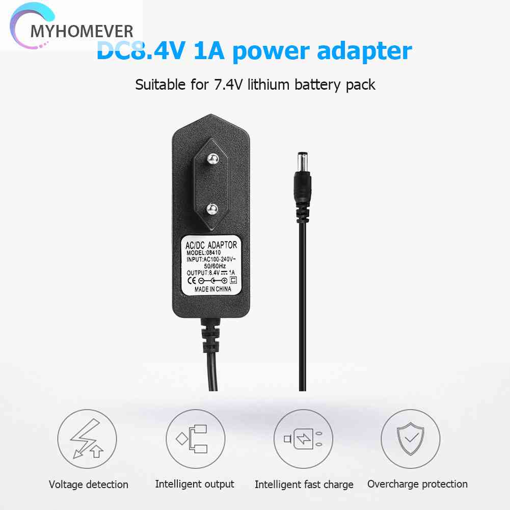 Bộ Chuyển Đổi Nguồn Điện 8.4V 1A Cho Pin Lithium 7.4V