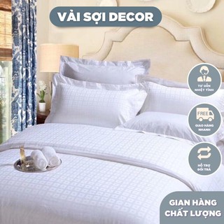 Vải kẻ trắng 3cm khổ 2,4m (8m x 2,4m)