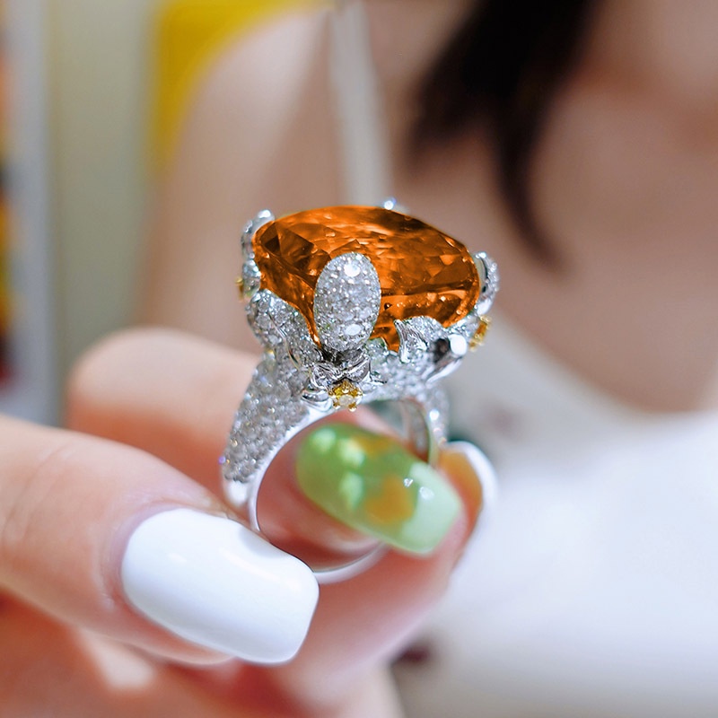 Nhẫn Hở Hình Hoa Thời Trang Âu Mỹ Cho Nữ