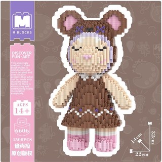 Mô Hình Lắp Ráp Gấu Kẹo Ngọt 32cm
