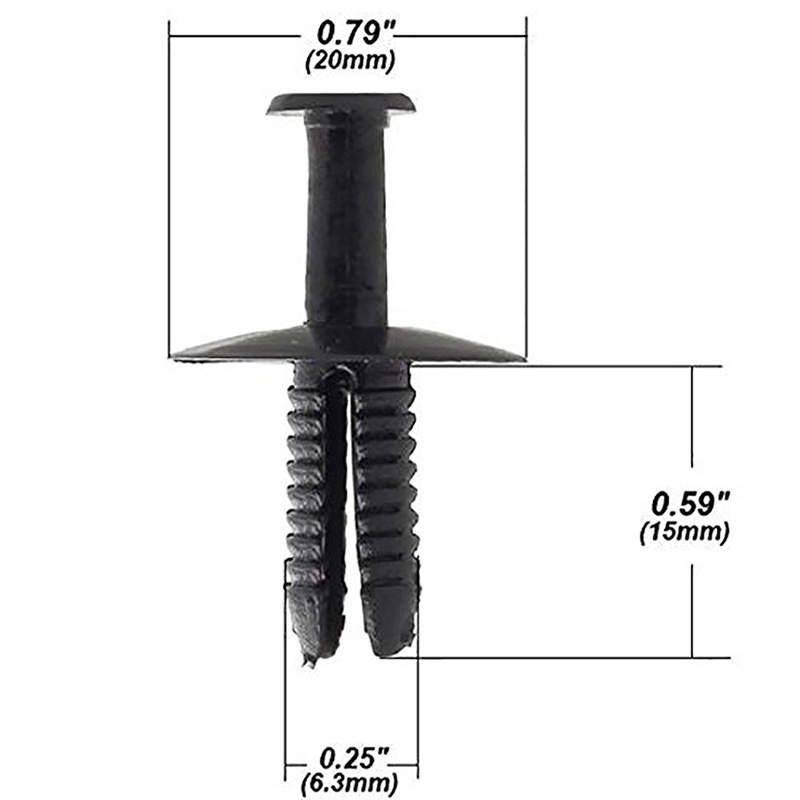 FENDER Set 20 Kẹp Cố Định Tấm Chắn Bùn + 50 Đinh Tán Chuyên Dụng Cho Xe Hơi