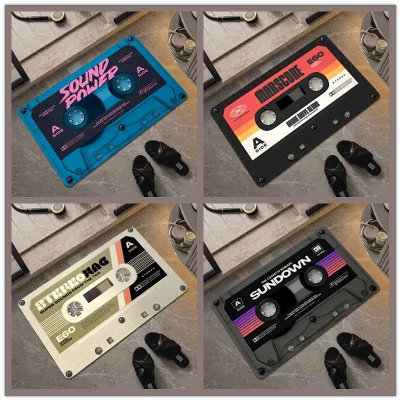 Thảm lót sàn Chống Trượt Thấm Hút Tốt Phong Cách Retro