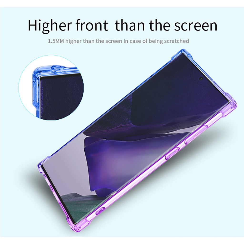 Ốp Điện Thoại Silicon TPU Mềm Trong Suốt Màu Gradient Chống Sốc Cho Samsung Galaxy S23 Ultra PLUS S23 + PLUS S 23 5G