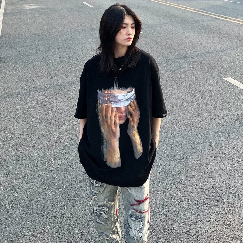 Áo thun phông GTM nam nữ tay lỡ form rộng MASKED Unisex