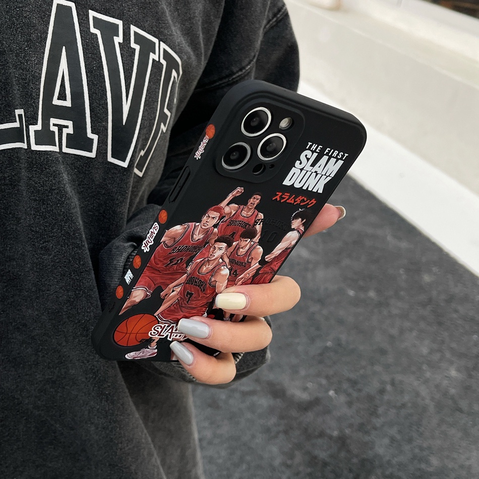 Ốp Điện Thoại Silicon Hoạt Hình Slamdunk iPhone 13 11 12 14 Pro MAX 13 mini 6 6s 7 8 Plus 7plus 8plus 7 + 8 + X XR XS MAX SE 2020 2022