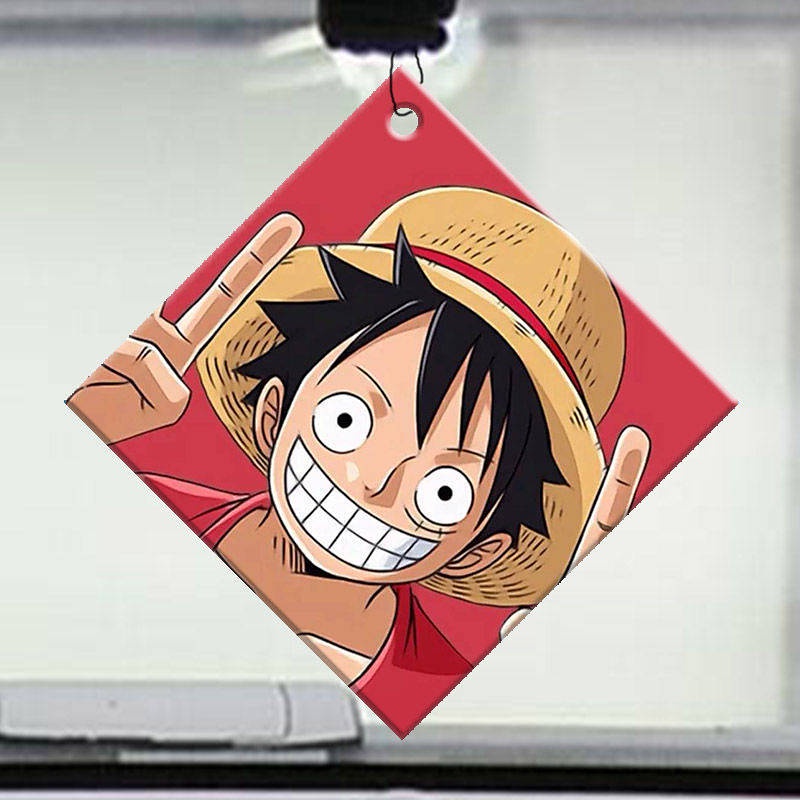 One Piece Anime Car Air Freshener Car Long-Lasting Aromatherapy Film Car Deodorizer Cartoon Creative Pendant Decoration uSWY