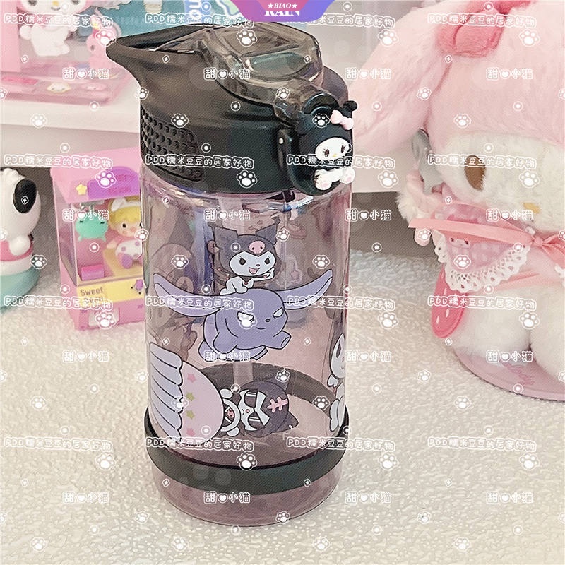 SANRIO Bình Nước 500ML In Họa Tiết Hoạt Hình Dễ Thương