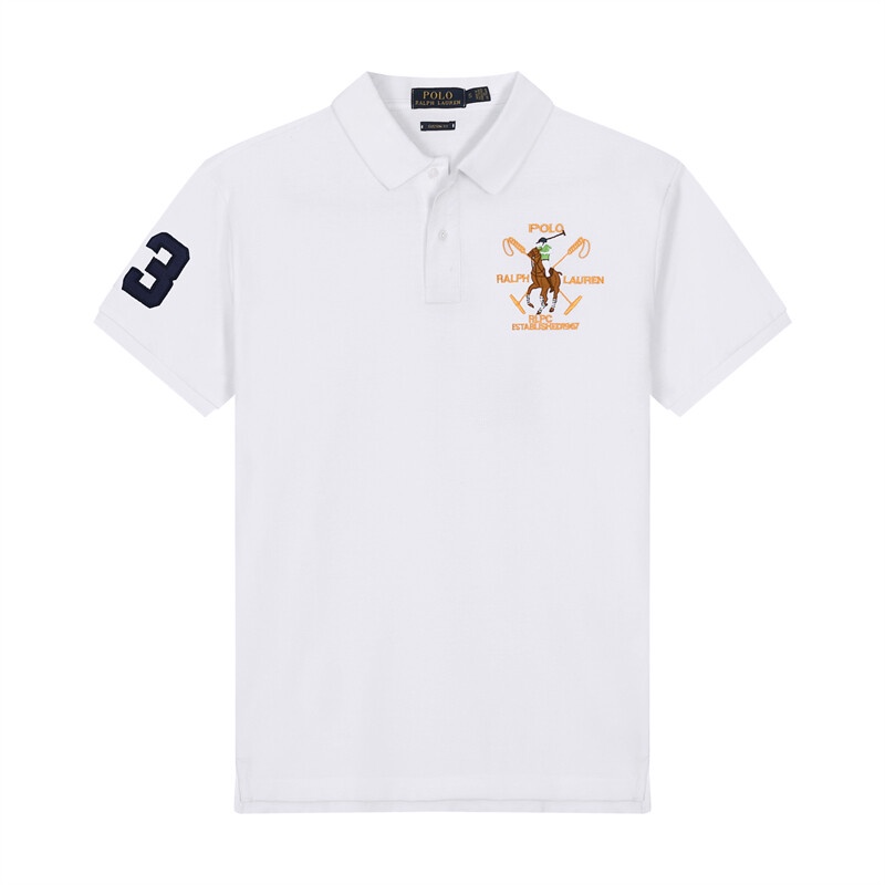 Áo polo NgắN Tay Thêu Logo Ralph Laurensn Cho Nam