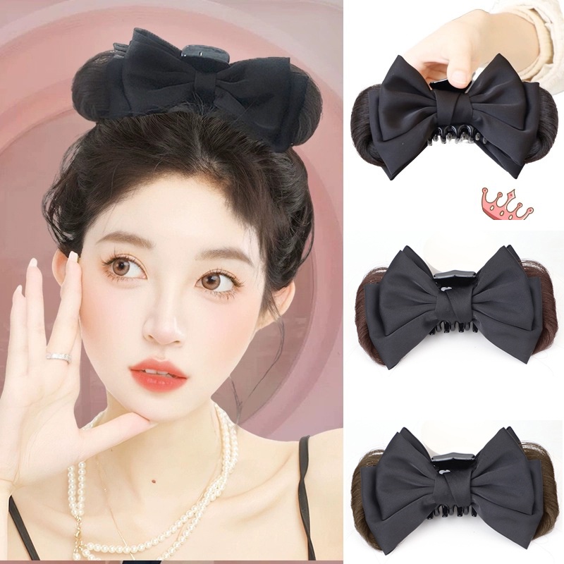 Kẹp Tóc Giả Thắt Nơ Xinh Xắn Thời Trang