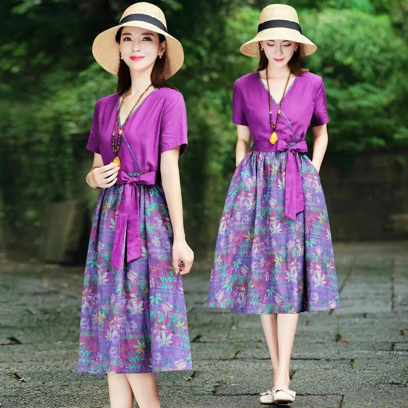 Đầm Hoa Cổ Tim Thời Trang Hè Xinh Xắn Cho Nữ