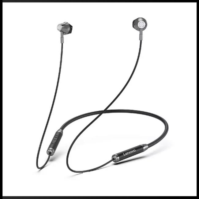 Tai Nghe Thể Thao Không Dây Zevaret Lenovo He06 Bluetooth 5.0 Chống Thấm Nước Có Nam Châm Đeo Cổ